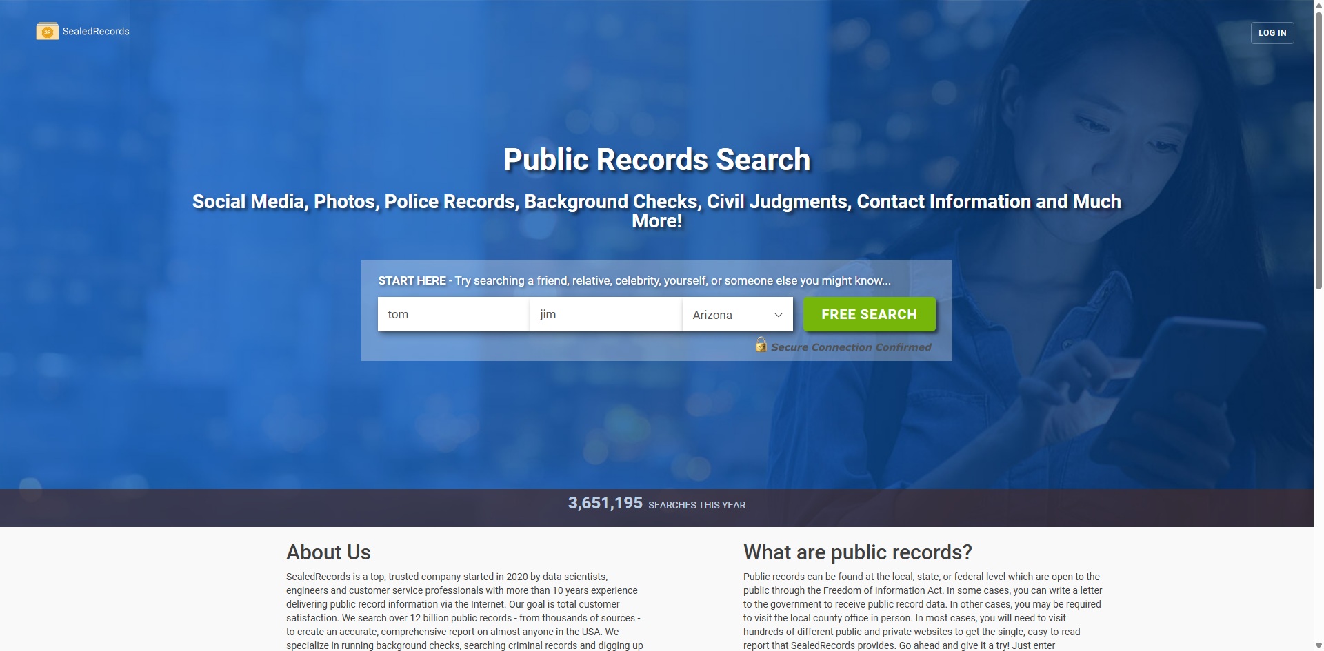 SealedRecords.net background check search results showing name matches with age, location, and relatives preview before purchase